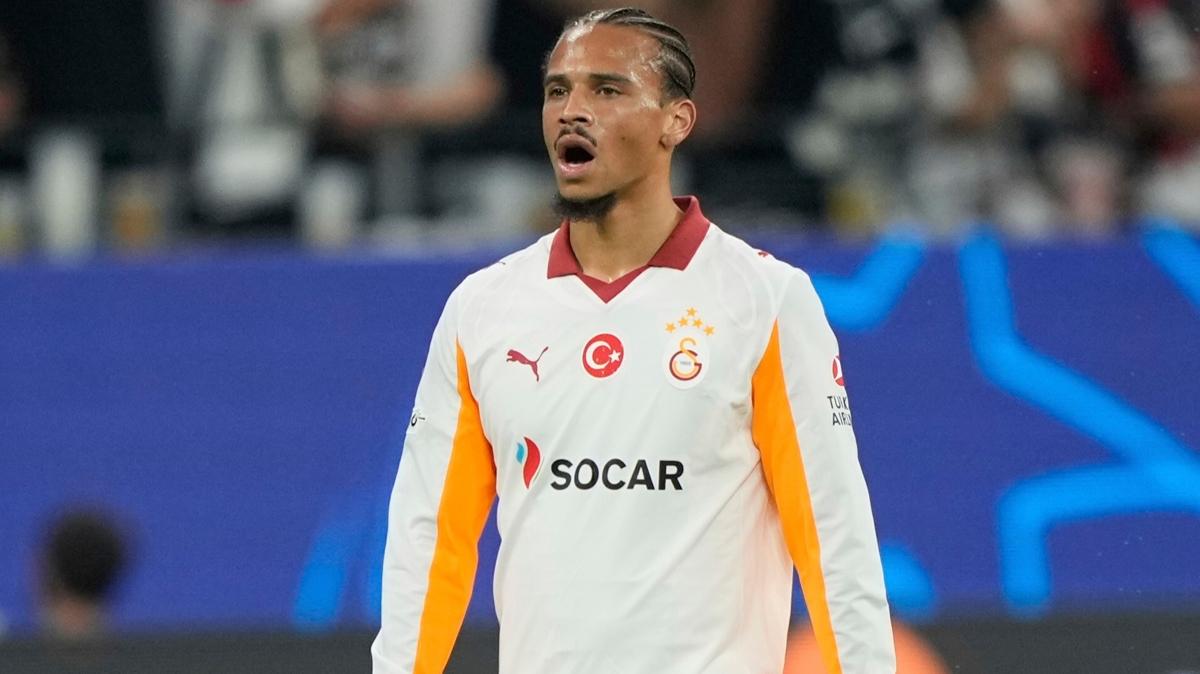 Galatasaray'da bir ilk! Leroy Sane siftah yapt