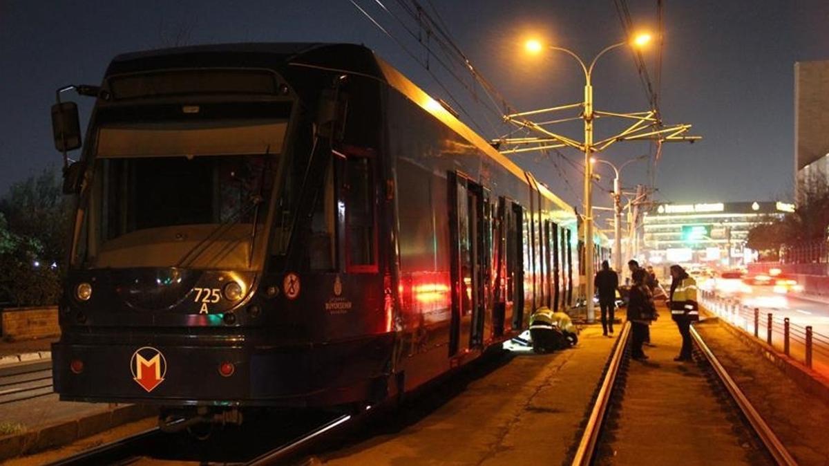 Kabata-Baclar tramvaynda arza... Seferler kesintiye urad