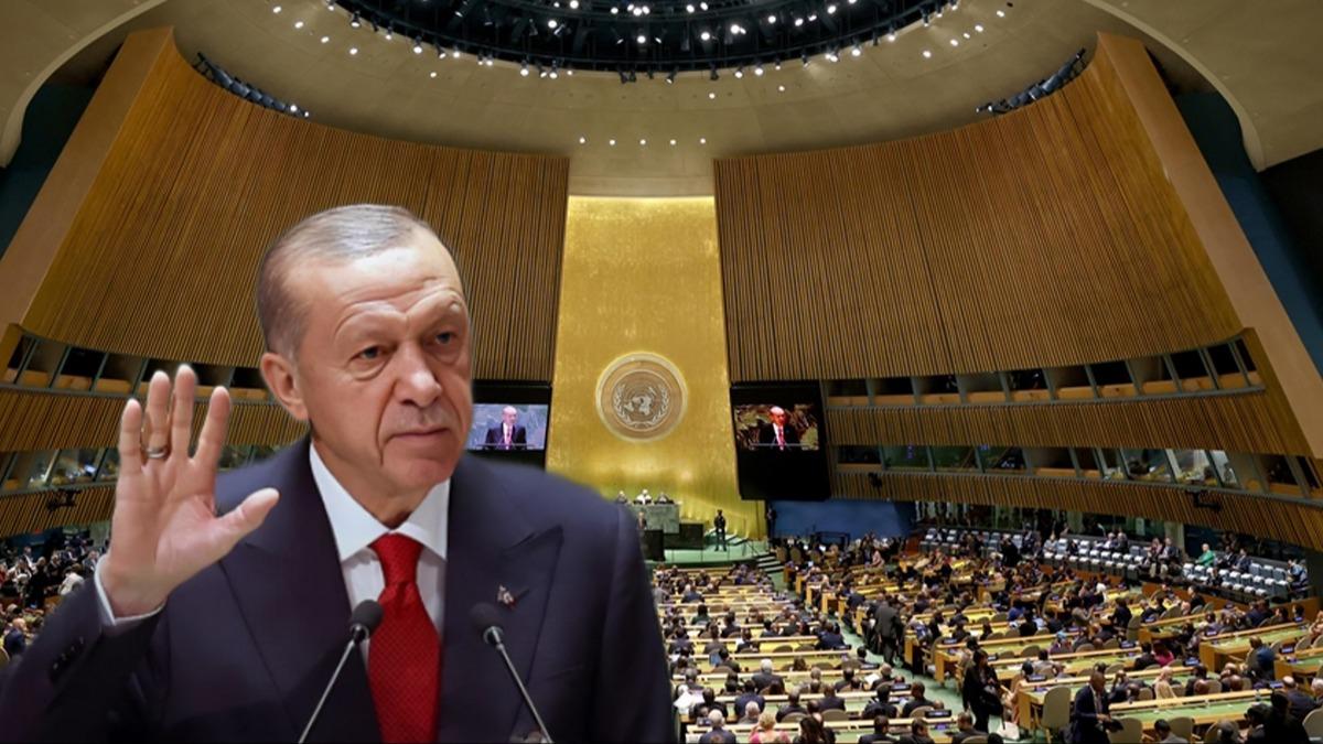 BM Genel Kurulu balyor: Cumhurbakan Erdoan'dan Filistin vurgulu ilk hitap  
