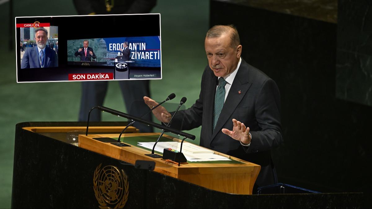BM krssnden tarihi mesajlar! Gazeteci Murat iek: Sayn Cumhurbakan dnyann vicdan olmaya devam ediyor
