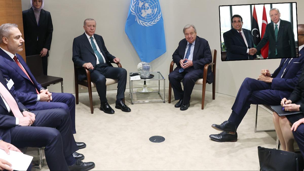 New York'ta diplomasi trafii! Cumhurbakan Erdoan'dan pe pee kritik temaslar