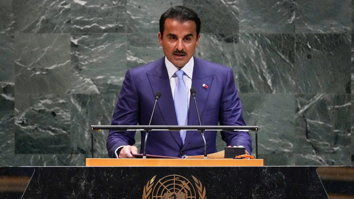 Katar Emiri Al Sani'den igalci srail'e ''haydut devlet'' k