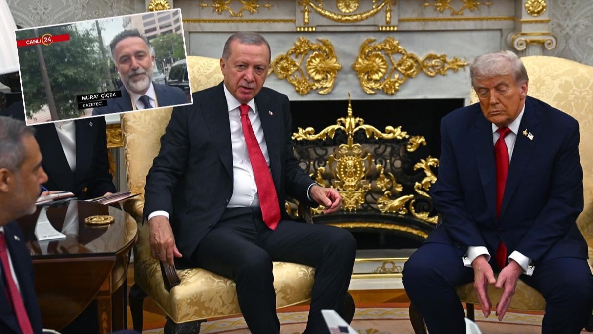 Beyaz Saray'da kritik grme! Gazeteci iek: Trump'n zebiliriz demesiyle Cumhurbakan Erdoan'n zeriz demesi arasnda dalar kadar fark var
