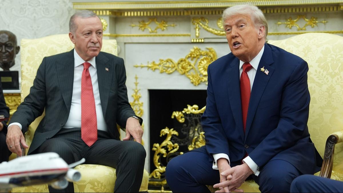 Beyaz Saray'da tarihi zirve! Trump: Cumhurbakan Erdoan etin bir adam