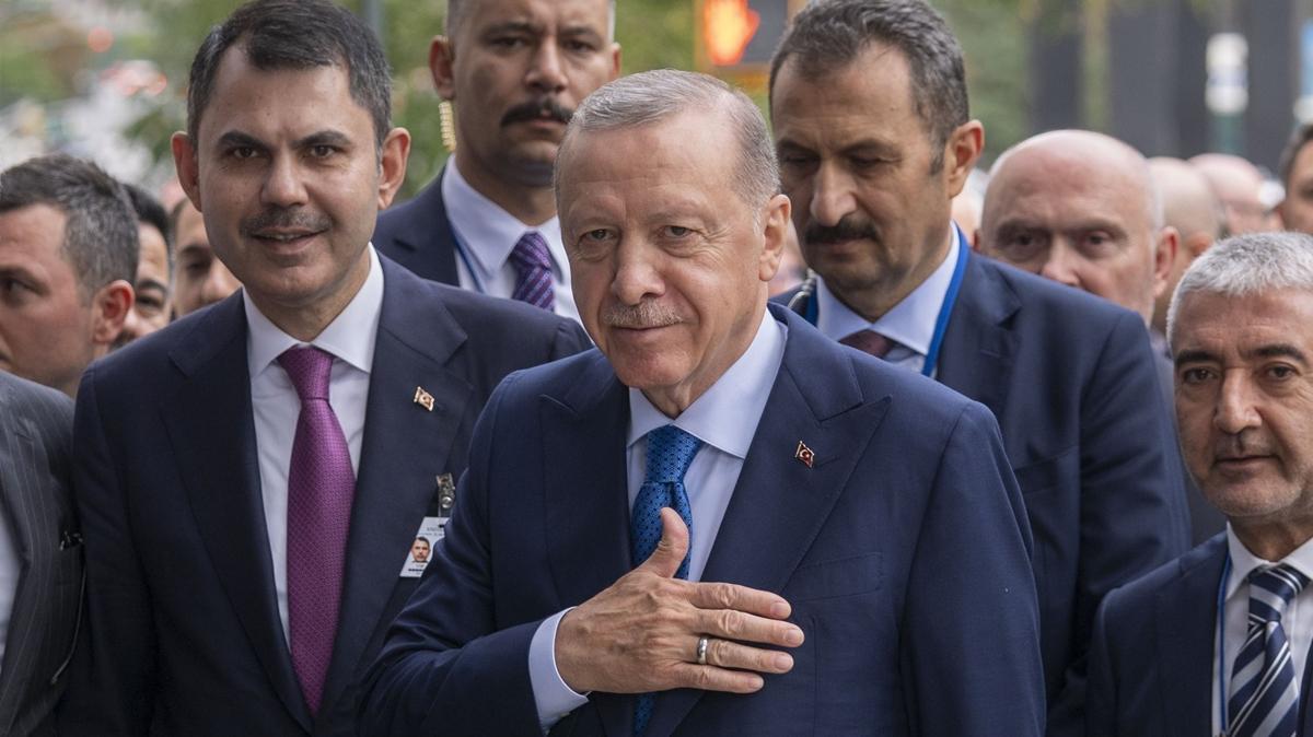 Cumhurbakan Erdoan, ABD'nin New York ehrinden ayrld