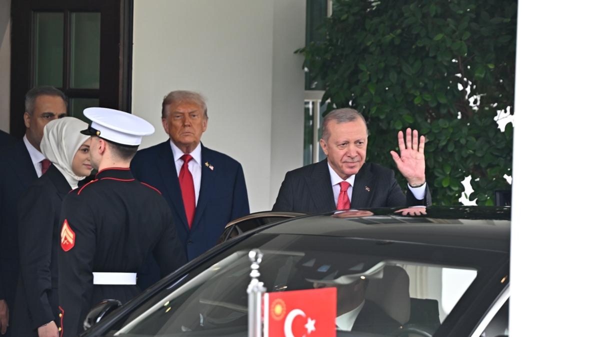 Cumhurbakan Erdoan, Washington'daki temaslarnn ardndan ABD'den ayrld