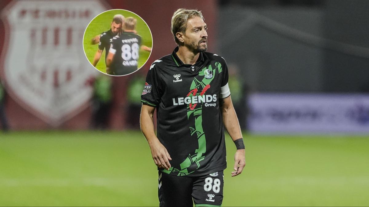 Takm arkadana tokat att! Caner Erkin krmz kartla oyun d kald