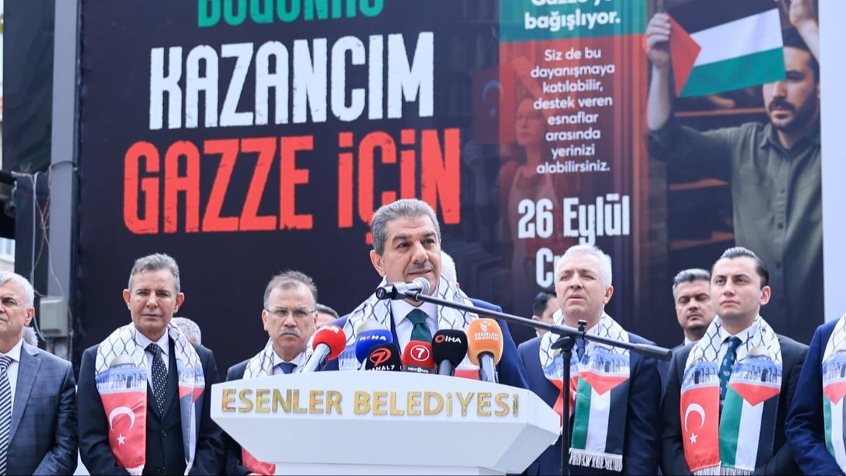 Esenler esnafndan beeni toplayan karar! Gelirlerini Gazze'ye balayacaklar