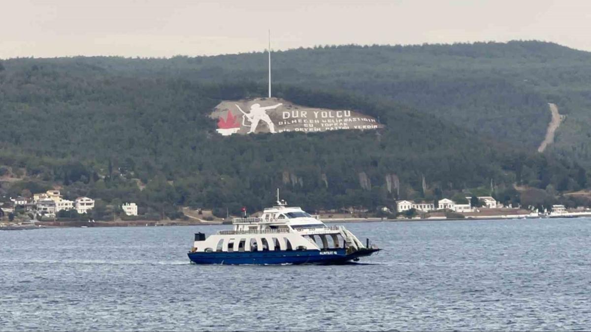 Kabatepe-Gkeada feribot seferleri frtna nedeniyle iptal edildi