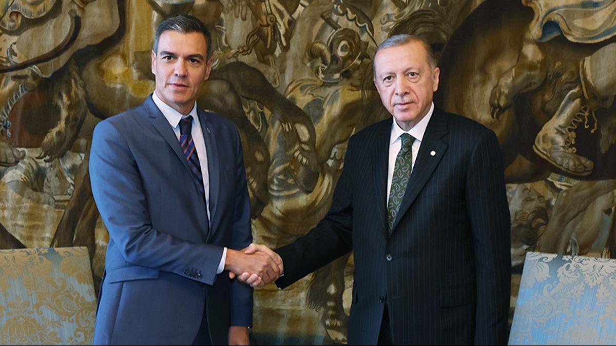Cumhurbakan Erdoan, Sanchez ile grt: Netanyahu alkonulmal