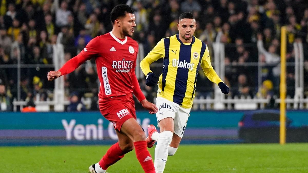 Fenerbahe ile Antalyaspor 59. kez kar karya gelecek