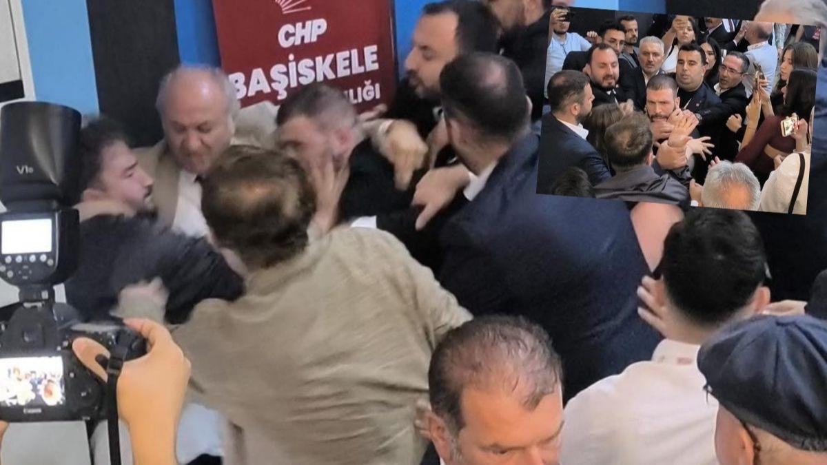 Kongrelerde skandalsz yapamyorlar! CHP'de tekme tokatlar havada uutu