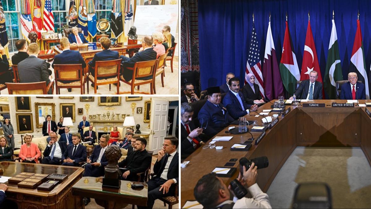 Cumhurbakan Erdoan-Trump zirvesinin yanklar sryor: ki farkl kareyle dnyaya mesaj