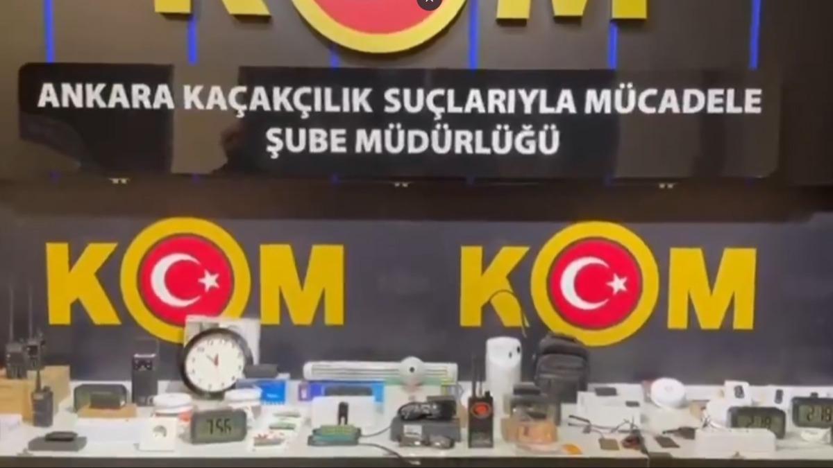 Ankara'da casusluk cihaz operasyonu! 