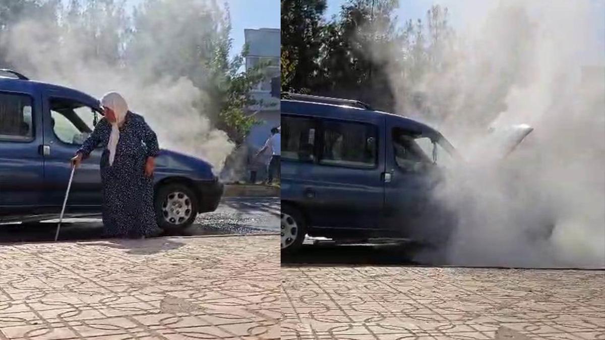Diyarbakr'da seyir halindeki ara alev ald