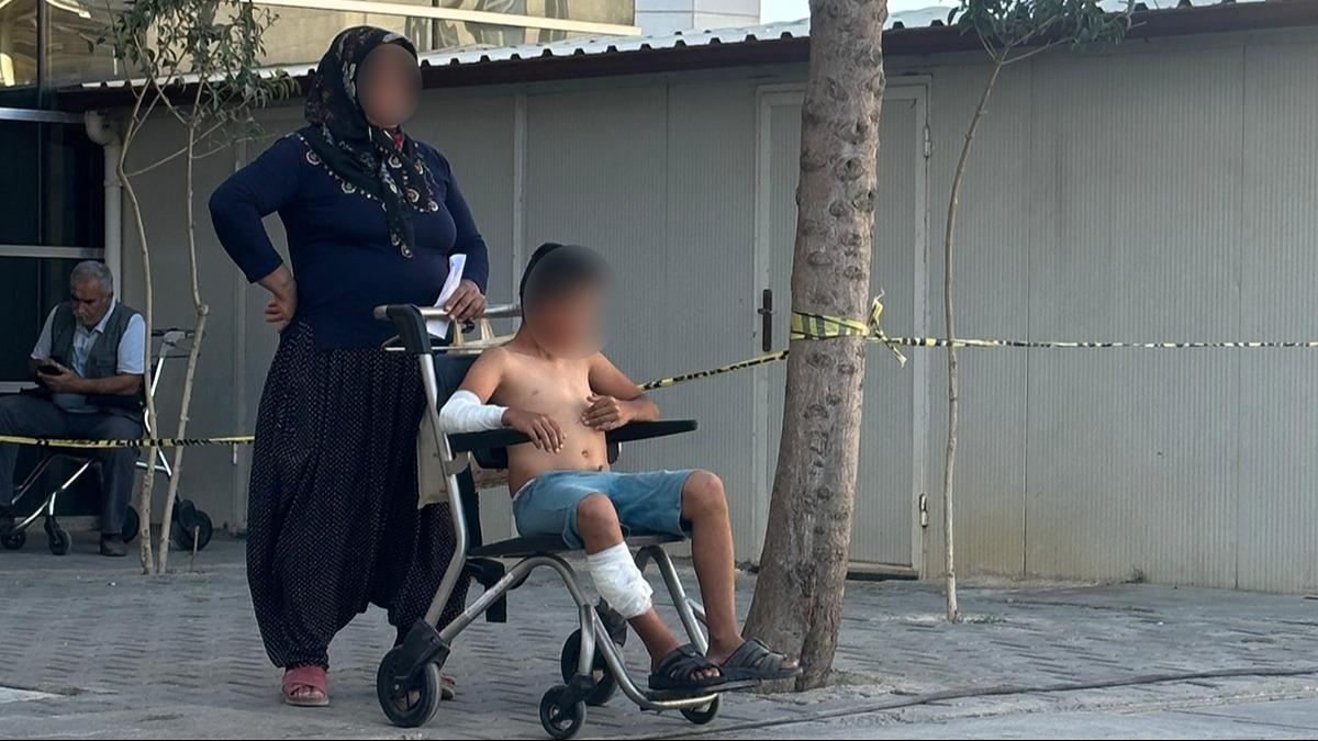 Adyaman'da babo kpek deheti! 11 yandaki ocua saldrdlar