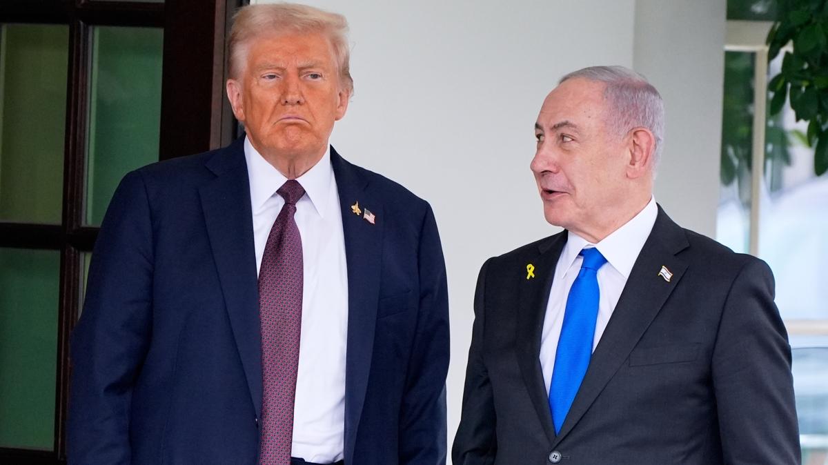 Trump ile soykrmc Netanyahu grmesi balad... Beyaz Saray: Anlamaya ok yaknz