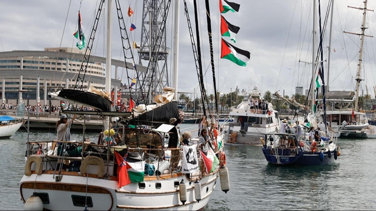 Diplomasi klfna brnm sabotaj Sumud Filosu'ndan talya'nn arsna sert tepki