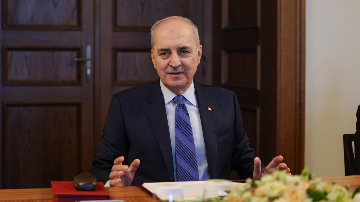 TBMM Bakan Kurtulmu'tan bamsz Filistin mesaj: O kap almadan Orta Dou'ya bar gelmeyecek