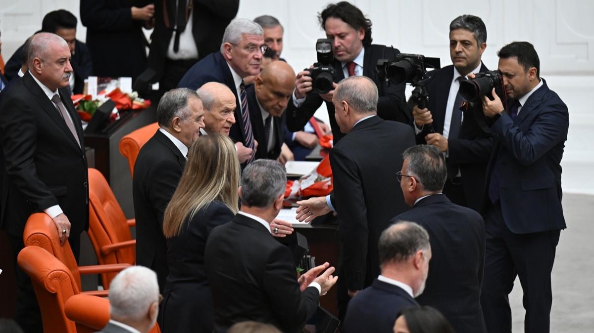 TBMM’de sürpriz zirve… Cumhurbaşkanı Erdoğan, Bahçeli, İP ve Dem heyetiyle görüştü