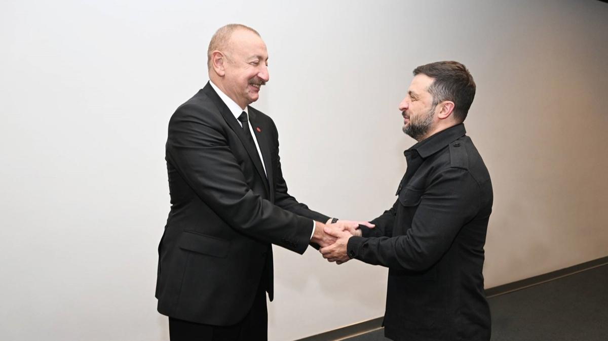 Aliyev ve Zelenski bir araya geldi 