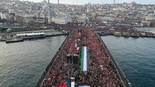 Sumud Filosu'nun izinde! Tm Trkiye Filistin iin yryecek