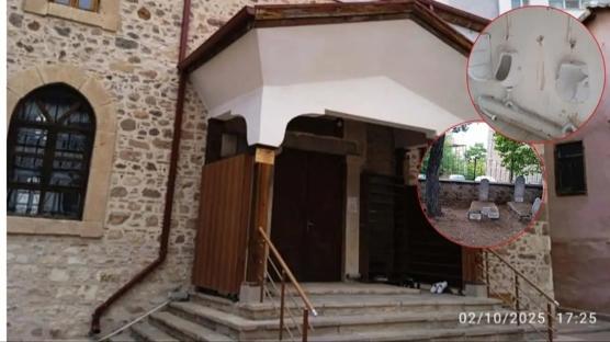 Camiye ve ecdada büyük saygısızlık! Soruşturma başlatıldı