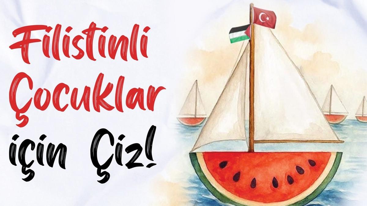 Sultanahmet Meydan'nda byk buluma: Filistinli ocuklar in iz etkinlii
