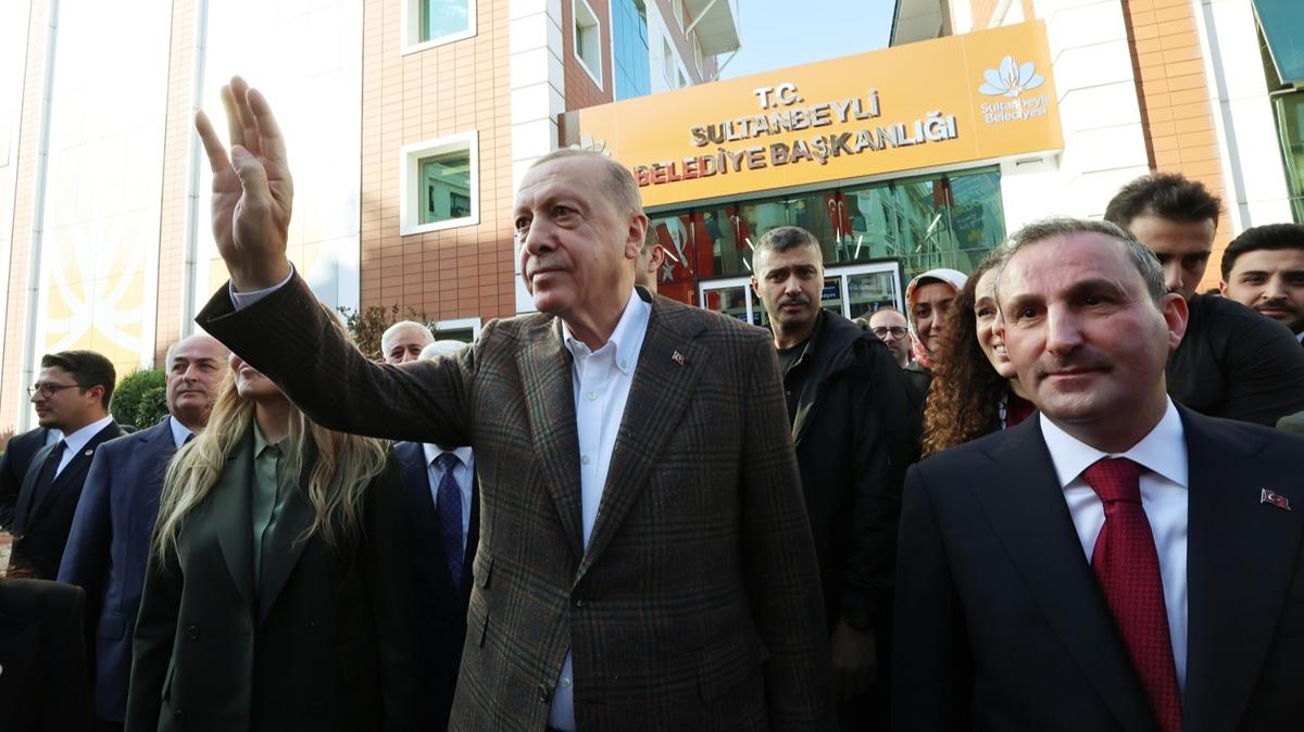 Cumhurbakan Erdoan, Sultanbeyli Belediyesi'ni ziyaret etti