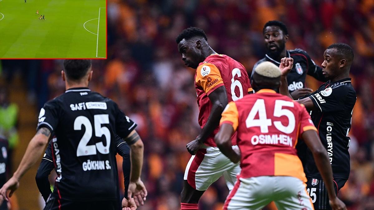 Derbide krmz kart! Galatasaray 10 kii kald