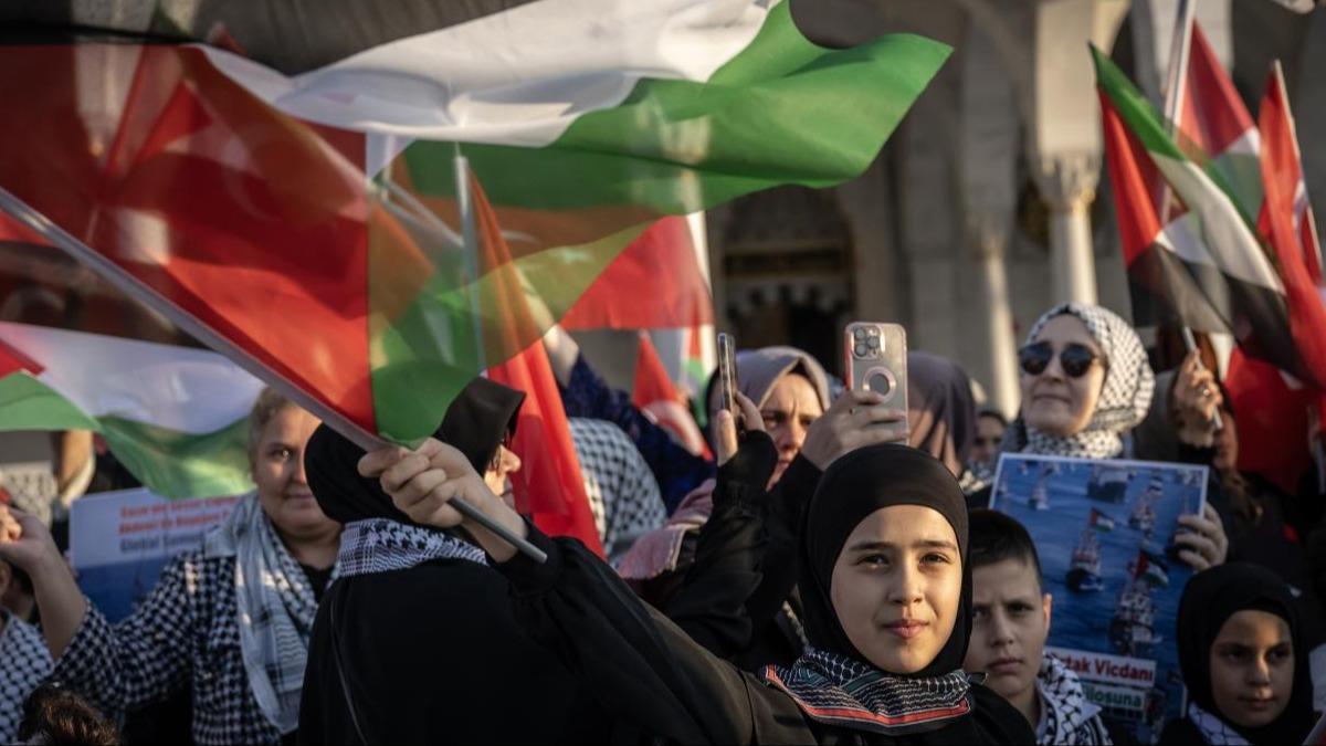 srail zulmne kar sesler ykseliyor! Bakentte ''Gazze Kararllk Yry'' balad  