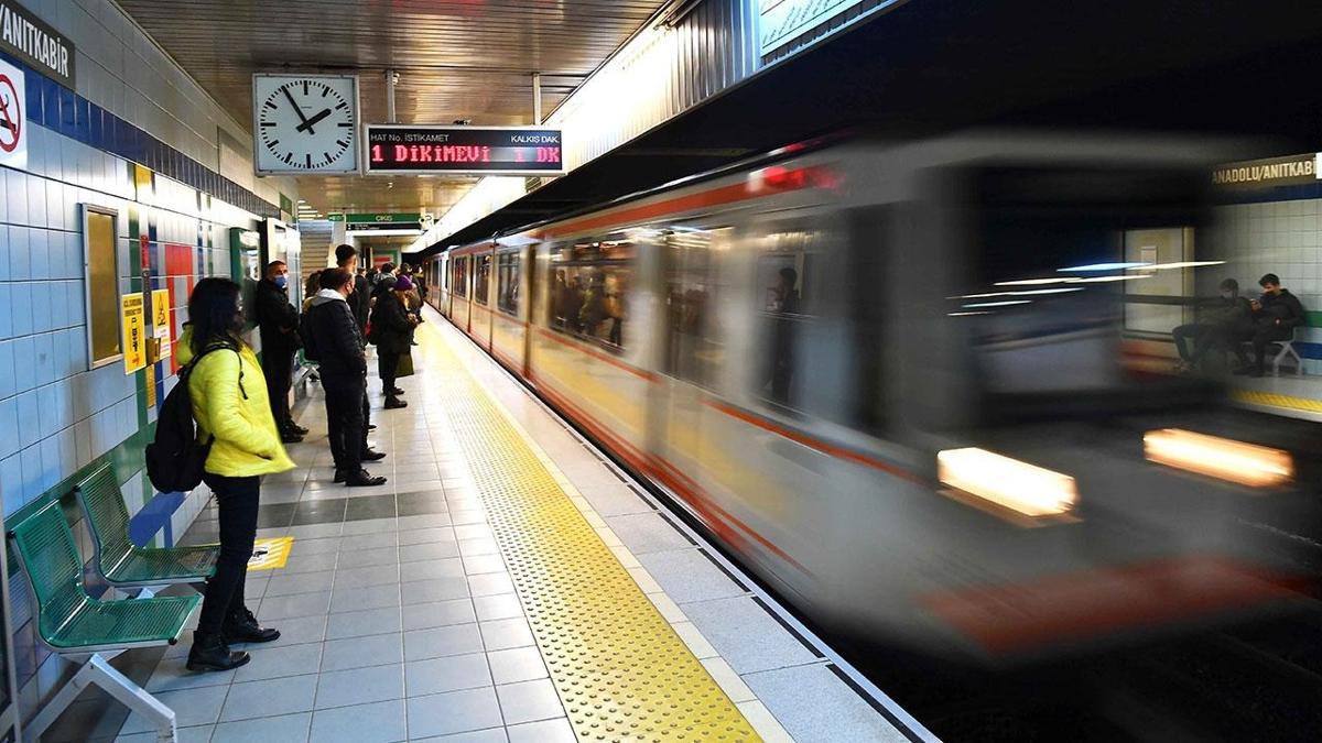 Ankara'da metro arzas... Ankaray seferleri durduruldu