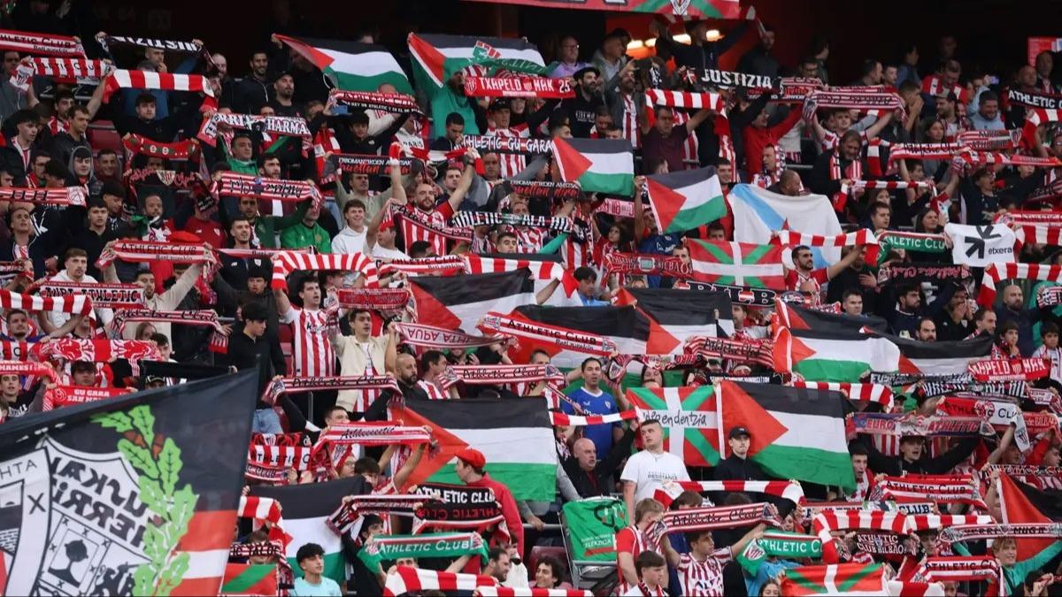 Zulme sessiz kalmadlar! Athletic Bilbao'dan anlaml hareket