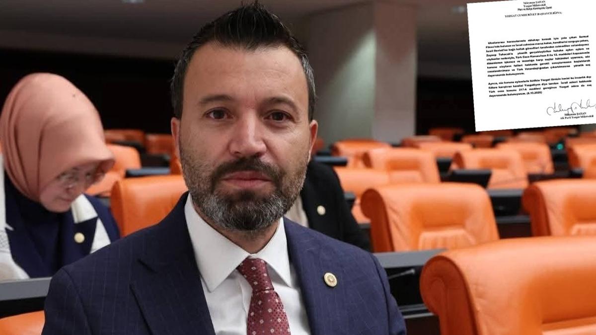 AK Partili ahan'dan ''Yozgatl'' olduu iddia edilen srail askeri hakknda su duyurusu