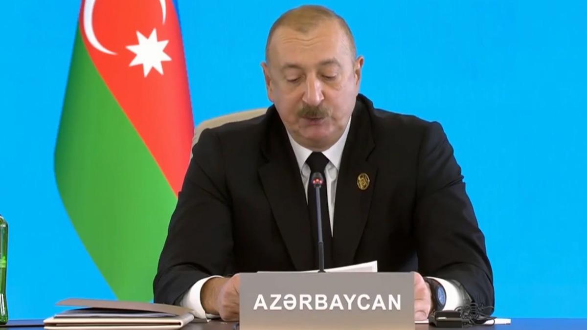 Aliyev: Mttefikimiz Trkiye ile derin bir i birlii mevcuttur