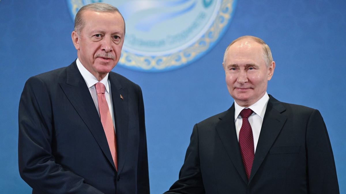 Cumhurbakan Erdoan, Rusya Devlet Bakan Putin ile telefonda grt