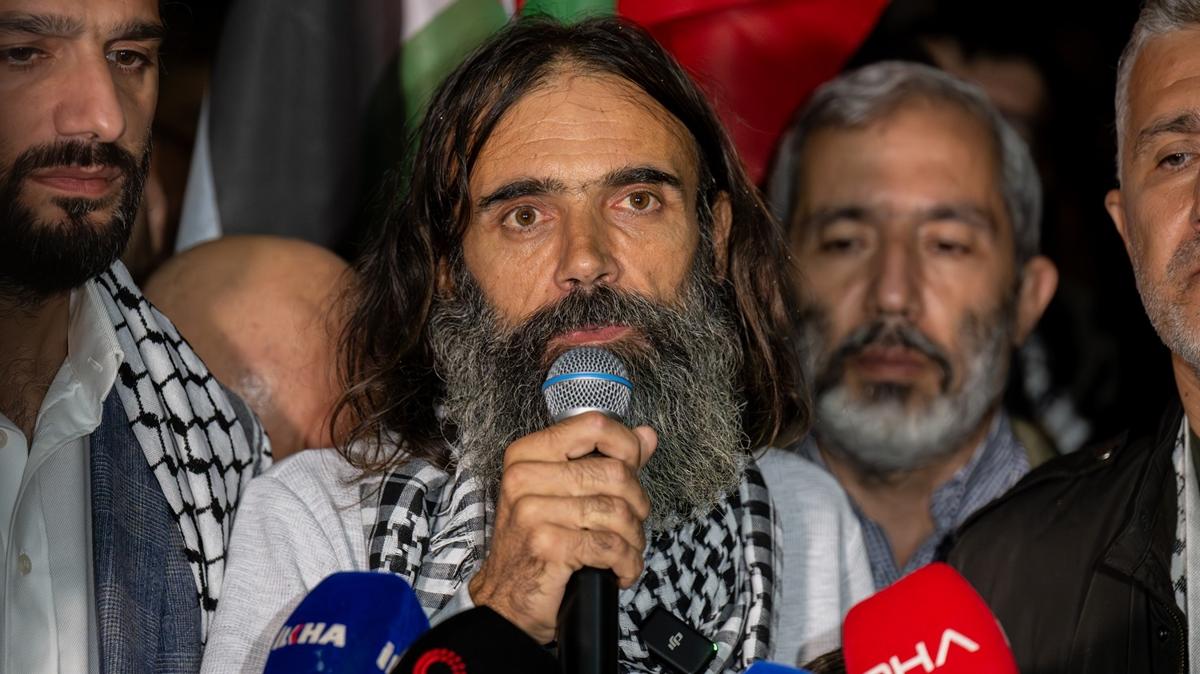 Aktivist zkan: Abluka siyonist srail'in her trl zorbalna ramen Sumud'la krld