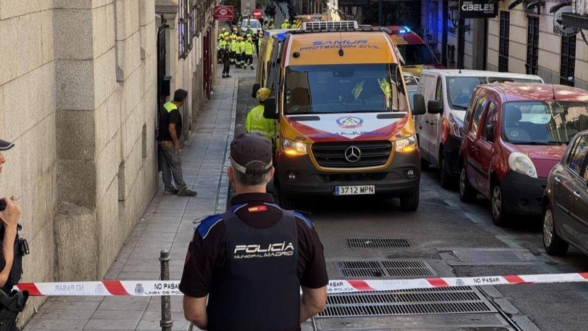 Madrid'de facia! 6 katl bina kt: l ve yarallar var