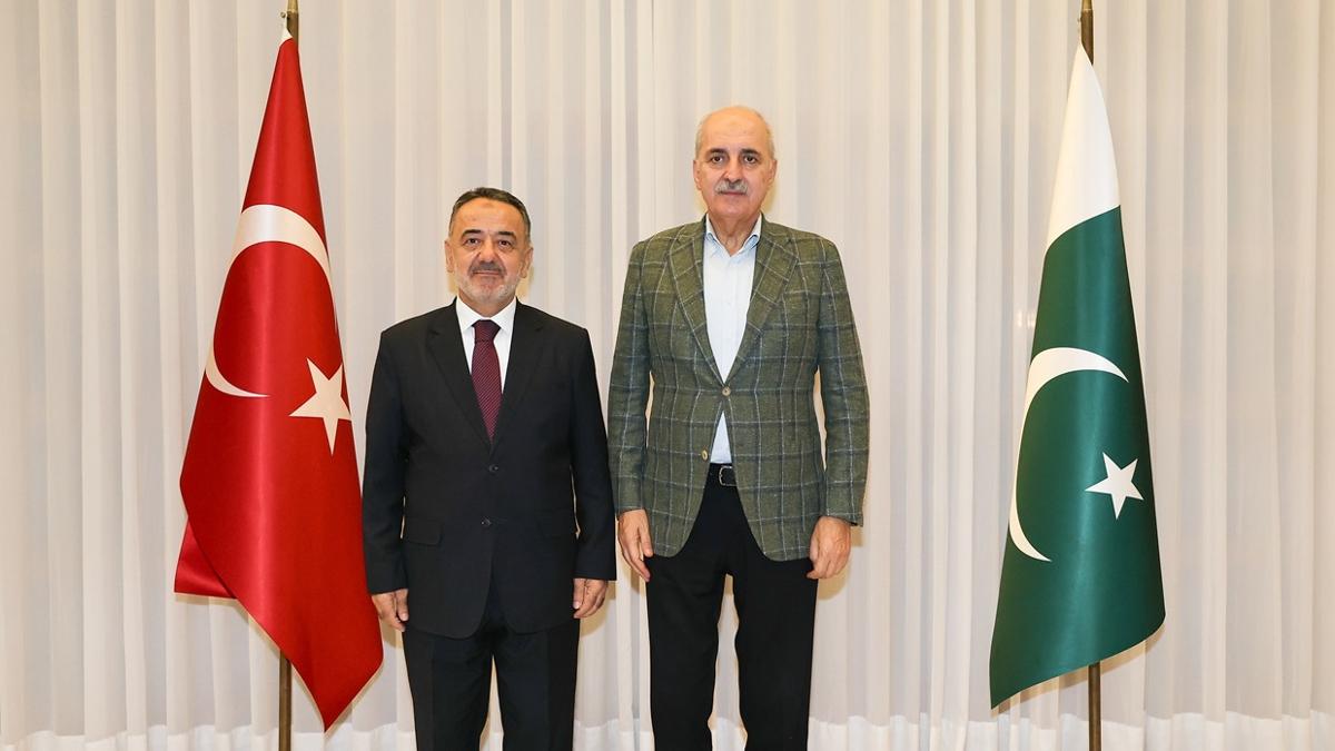 TBMM Bakan Kurtulmu, slamabad Bykeliliini ziyaret etti