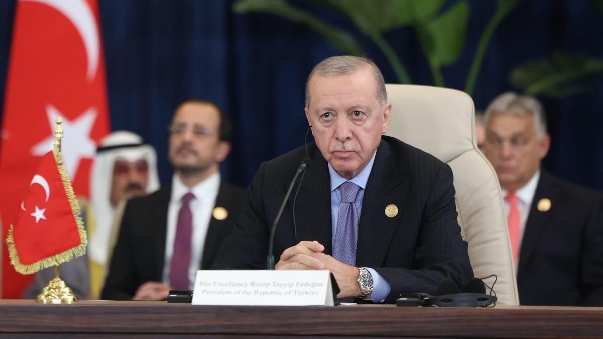Cumhurbakan Erdoan, Gazze Zirvesi'nin ardndan Msr'dan ayrld