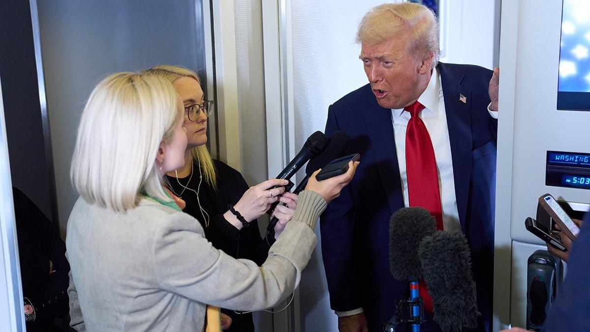 Trump srail'e giderken uakta konutu: Bakan Erdoan harika iler kard