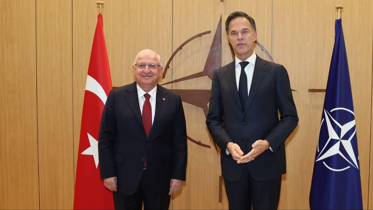 Bakan Gler, NATO Genel Sekreteri Rutte ile bir araya geldi