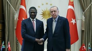 Cumhurbaşkanı Erdoğan, Paul Mashatile'yi kabul etti
