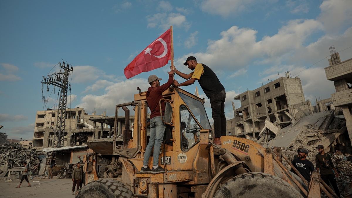HH'dan Gazze'deki enkaz kaldrma almalarna destek