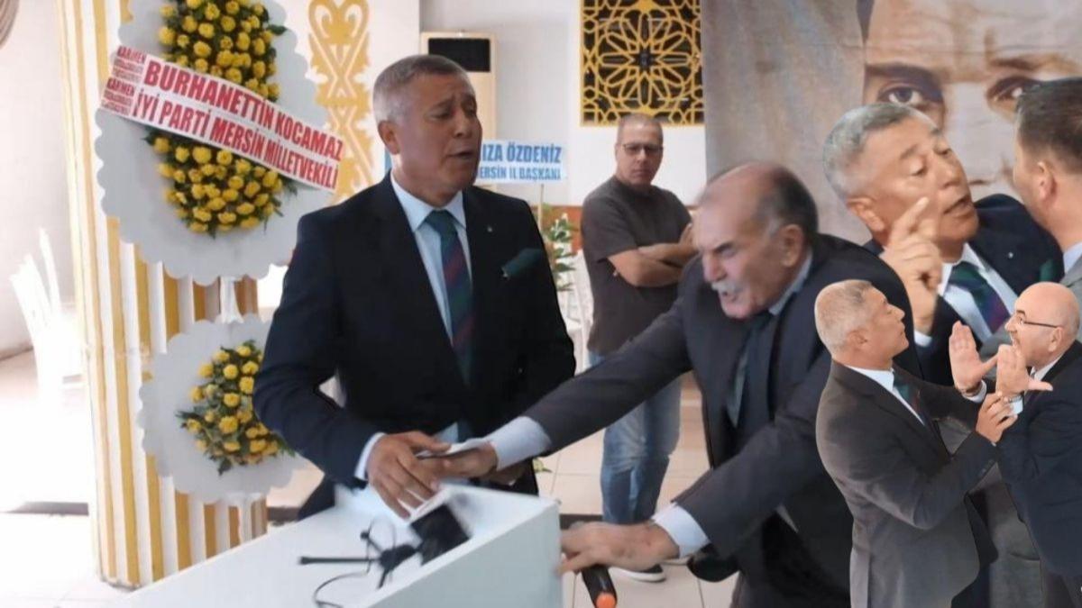 Sesler ykseldi, krs devrildi! Y Partililer kongrede birbirine girdi