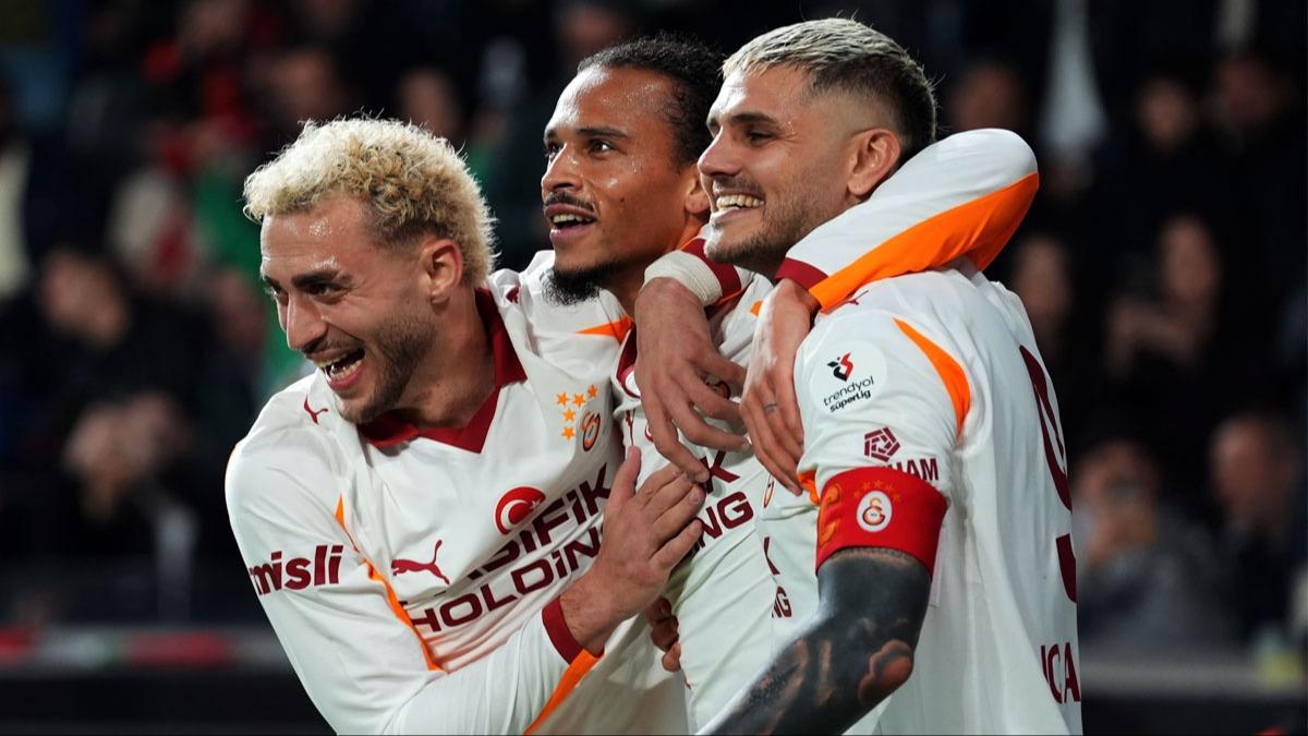 Deplasman serisi 9 maa kt! Galatasaray'n yz Sane ile gld