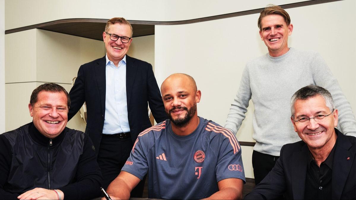 Bayern Mnih, teknik direktr Vincent Kompany'nin szlemesi uzatt