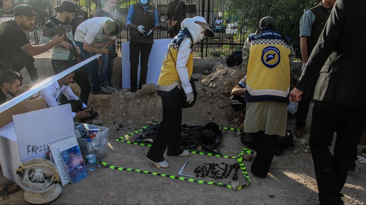 Suriye'de bulunan toplu mezarda 20 ceset kalnts karld