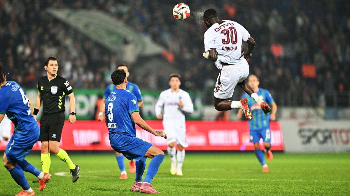 Trabzonspor zirveye yerleti! Ligin en ok kafa gol atan takm