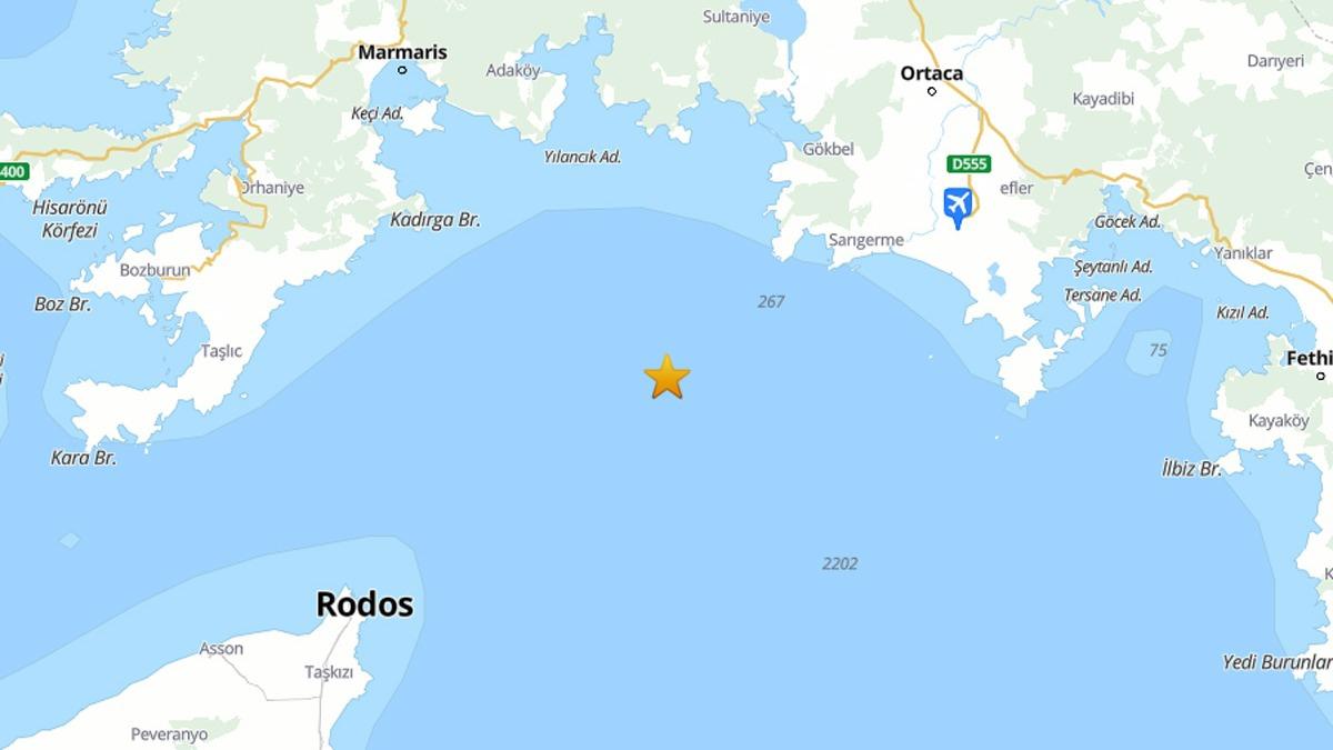 Akdeniz'de deprem